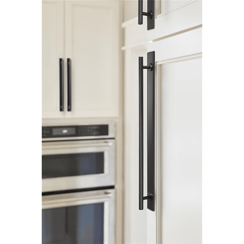 320mm Thoreau Rectangle Backplate, Matte Black Alt 3 - Image