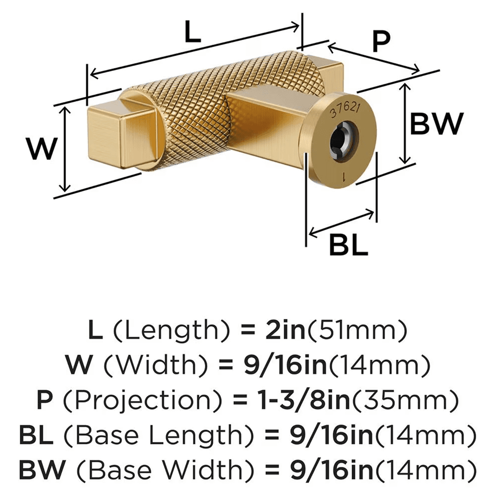 2" Balata Cabinet Knob, Champagne Bronze Alt 1 - Image