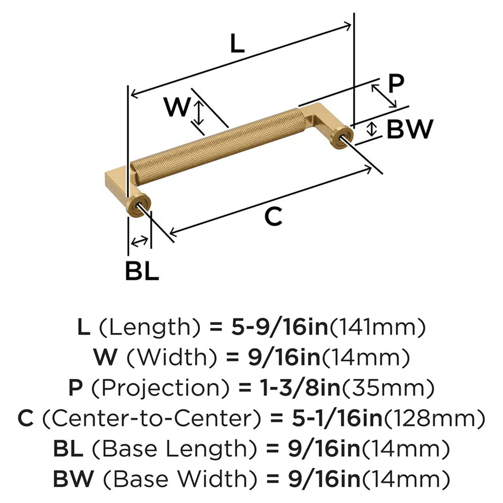 128mm Balata Cabinet Pull, Champagne Bronze Alt 1 - Image