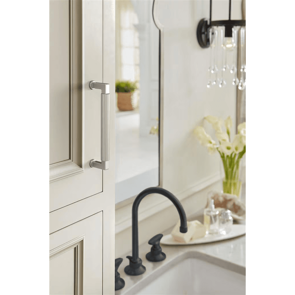 128mm Ballard Cabinet Pull, Satin Nickel Alt 3 - Image