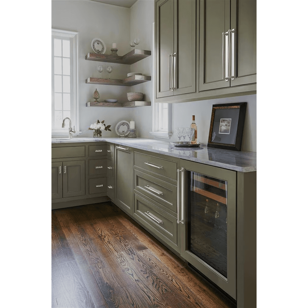 320mm Ladera Rectangle Cabinet Pull Backplate, Polished Nickel Alt 4 - Image