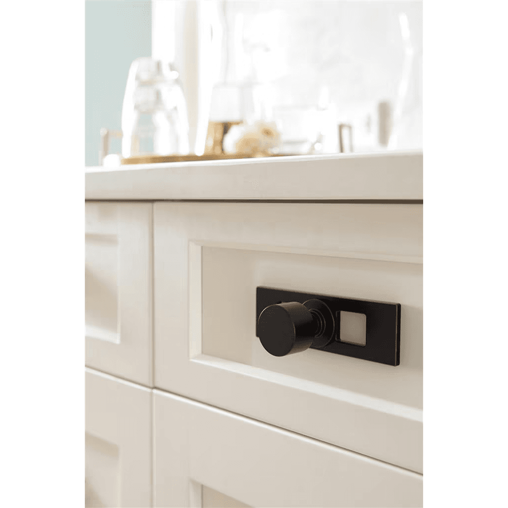 94mm Medora Rectangle Cabinet Knob Backplate, Oil-Rubbed Bronze Alt 3 - Image