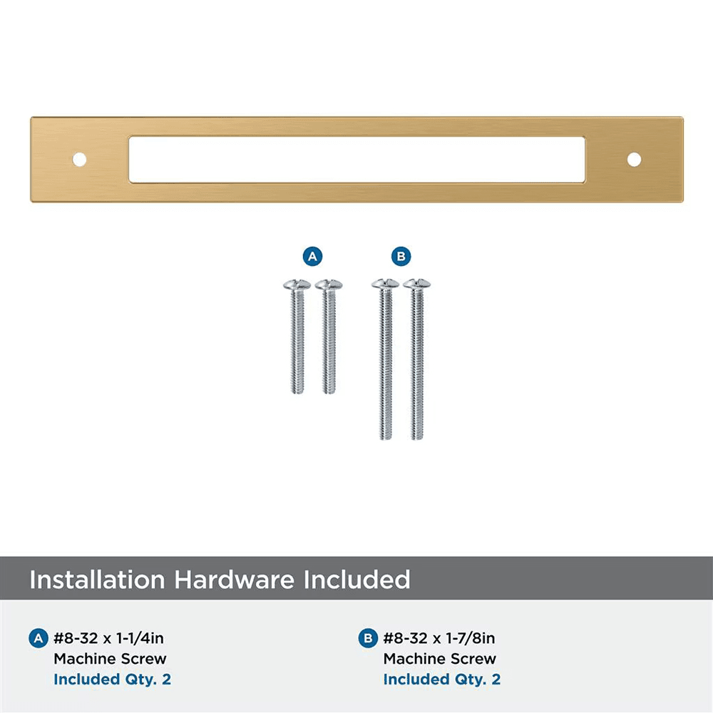 192mm Medora Rectangle Cabinet Pull Backplate, Champagne Bronze Alt 2 - Image