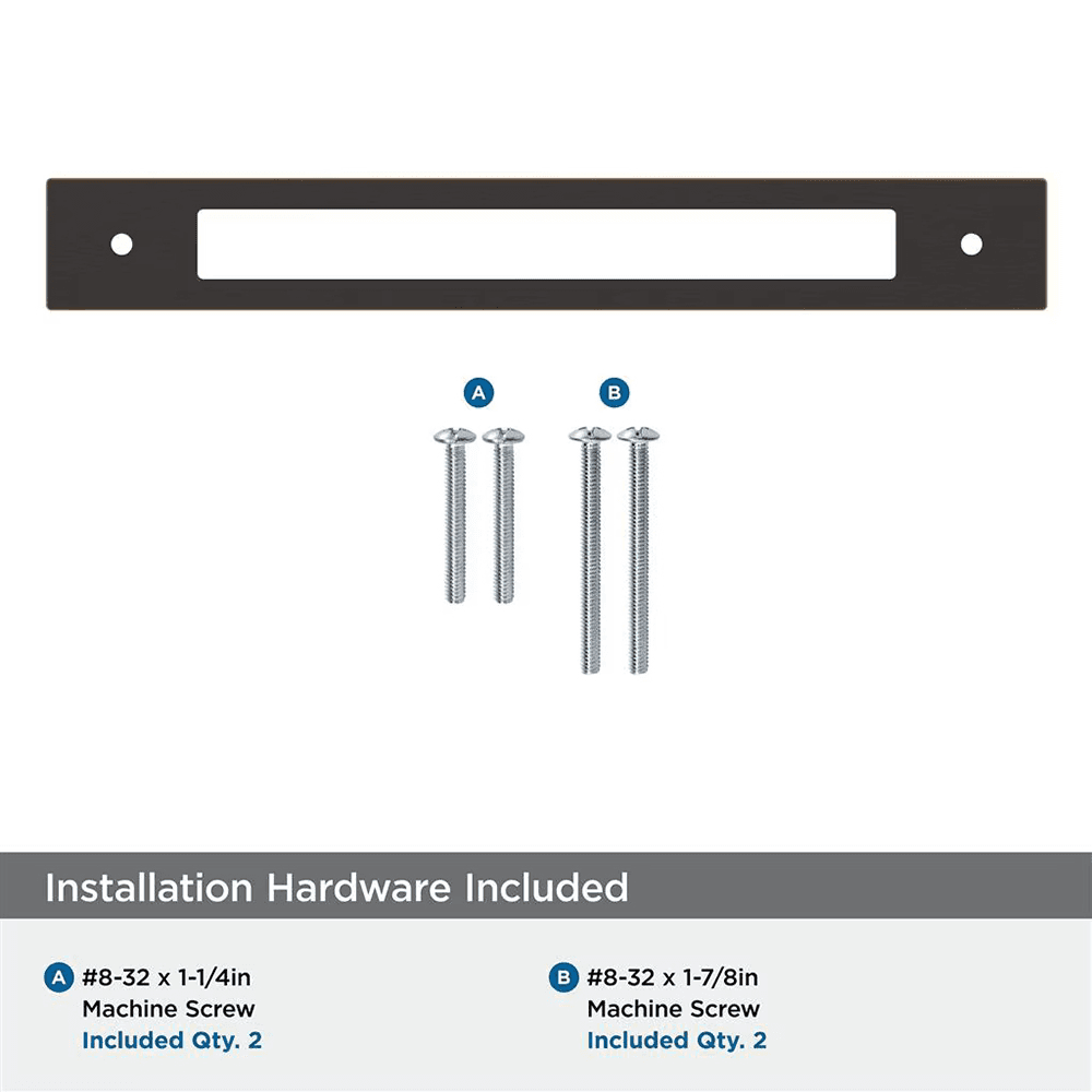 192mm Medora Rectangle Cabinet Pull Backplate, Oil-Rubbed Bronze Alt 2 - Image