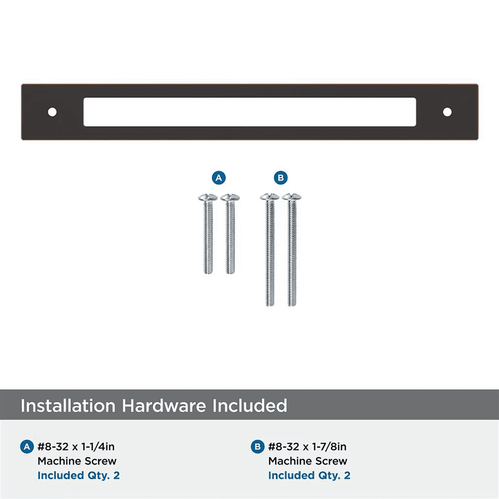 224mm Medora Rectangle Cabinet Pull Backplate, Oil-Rubbed Bronze Alt 2 - Image