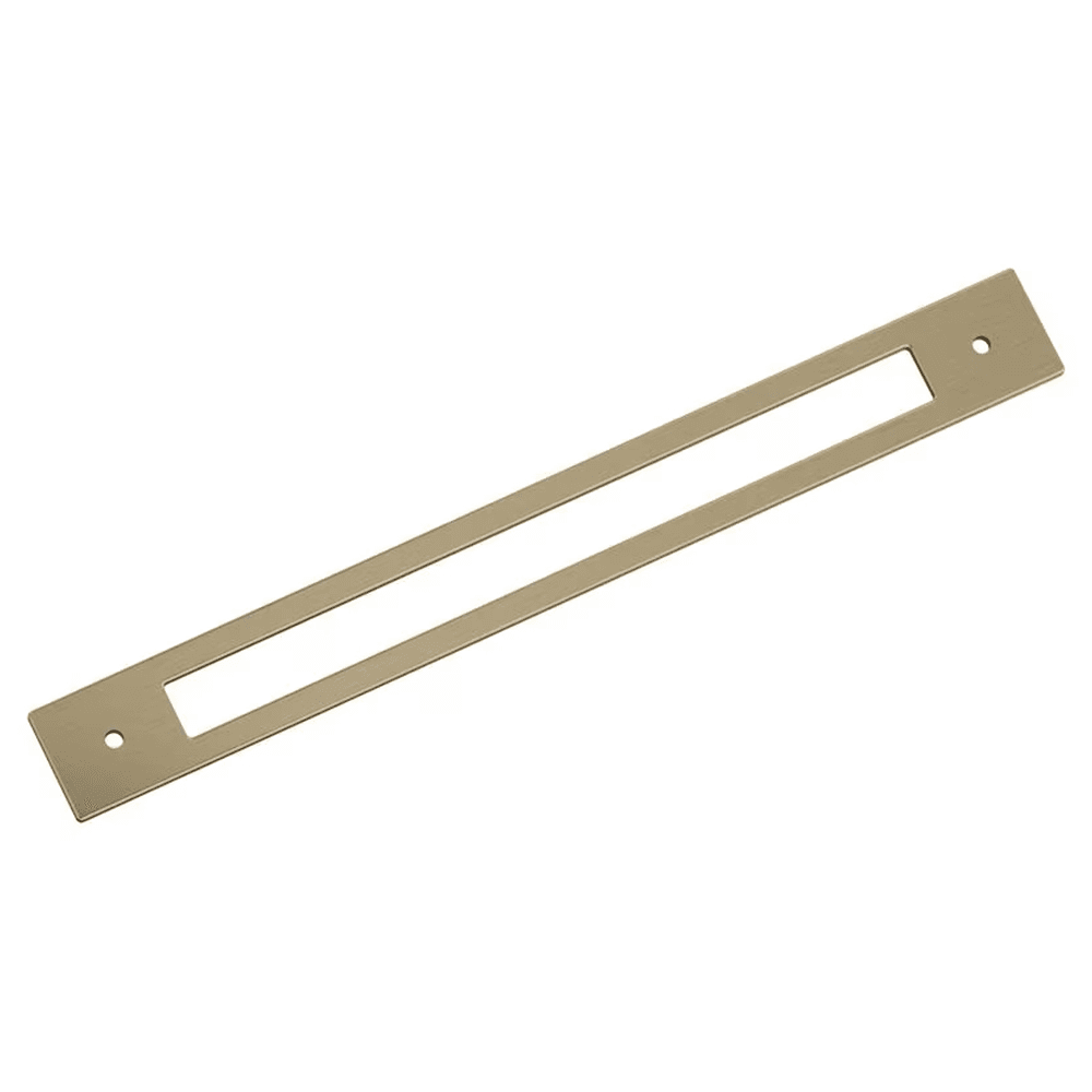 256mm Medora Rectangle Cabinet Pull Backplate, Golden Champagne Main - Image