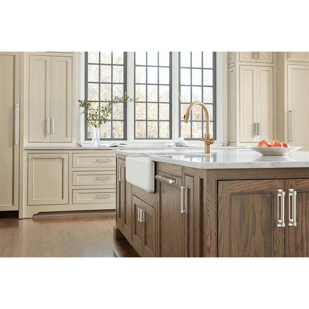 305mm Medora Rectangle Appliance Pull Backplate, Polished Nickel Alt 4 - Image