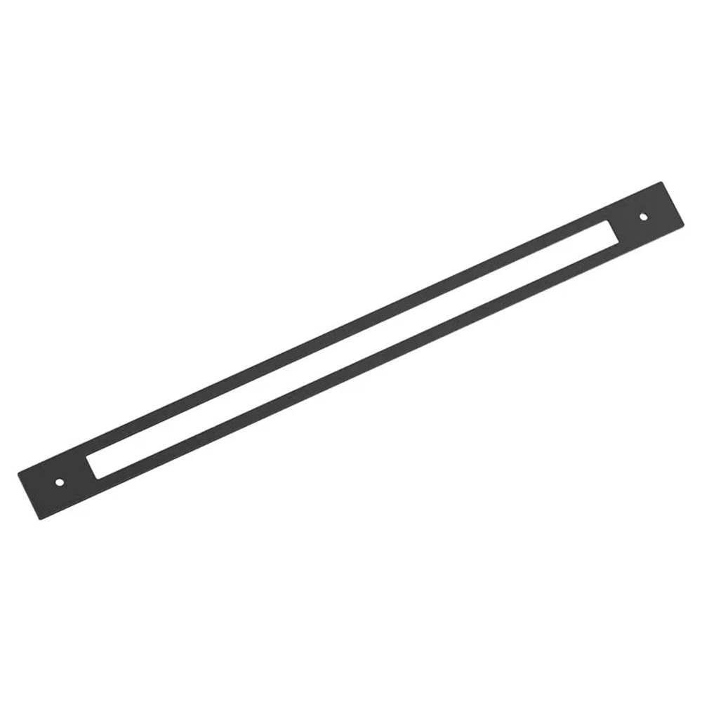 457mm Medora Rectangle Appliance Pull Backplate, Matte Black Main - Image