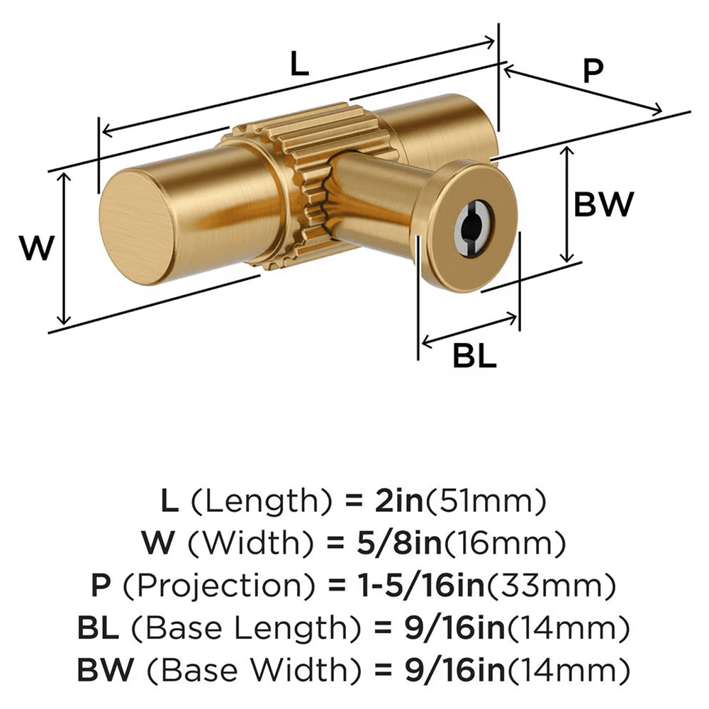 2" Farewind Cabinet Knob, Champagne Bronze Alt 1 - Image