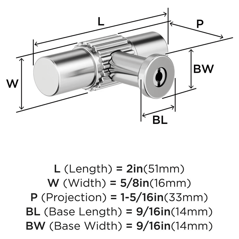 2" Farewind Cabinet Knob, Polished Nickel Alt 1 - Image