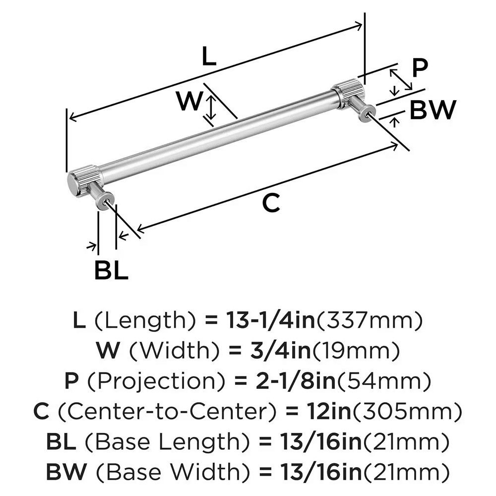 305mm Fairwind Appliance Pull, Oil-Rubbed Bronze Alt 1 - Image