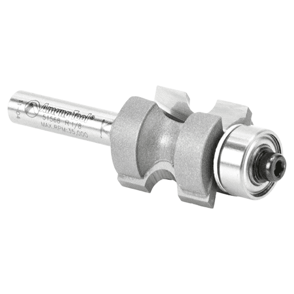 3/4" Dia x 3/4" Carbide Tipped Bull Nose Bit, 2-Flute, 1/4" Shank Alt 2 - Image