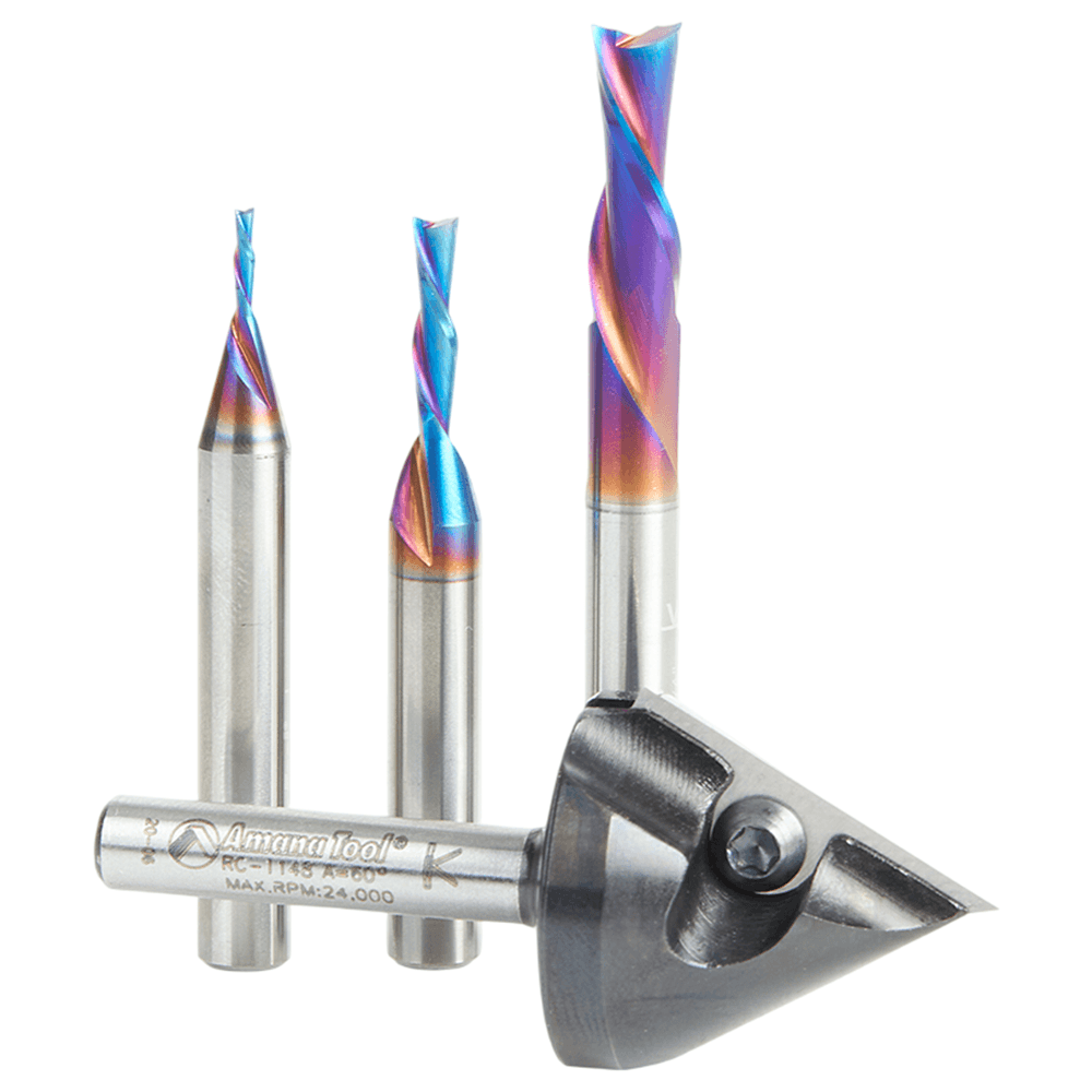 4-Piece Matt's CNC Starter Pack II, 1/4" Shank Alt 1 - Image
