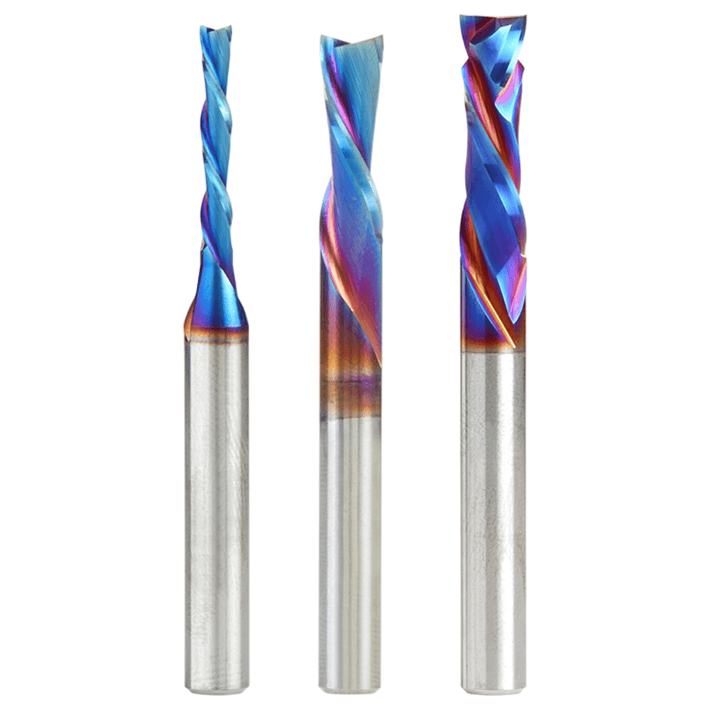 3-Piece CNC Spektra Extreme Tool Life Coated Starter Pack, 1/4" Shank Alt 1 - Image