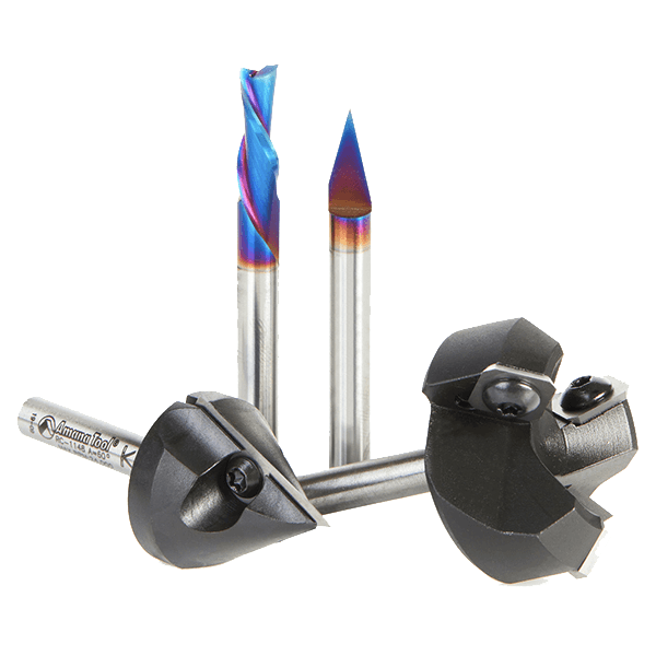 4-Piece CNC Starter Pack, 1/4" Shank Alt 1 - Image