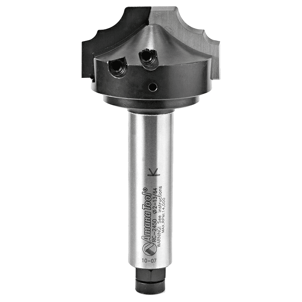 2-1/4" Dia x 1" CNC Insert Multi Profile Step 1 for MDF Cabinet Doors, 3/4" Shank Main - Image