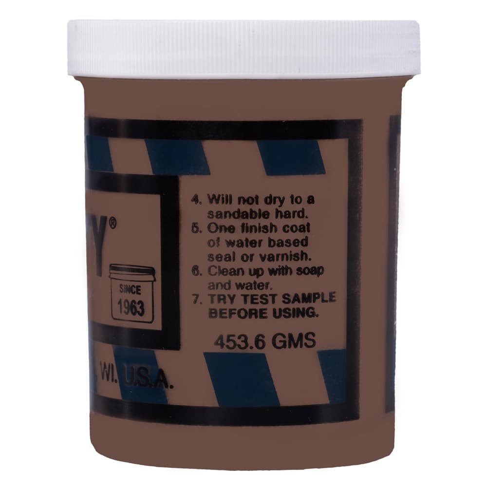 Color Putty Waterborne Wood Filler, 1 lb, 230 Dark Walnut - Image 2