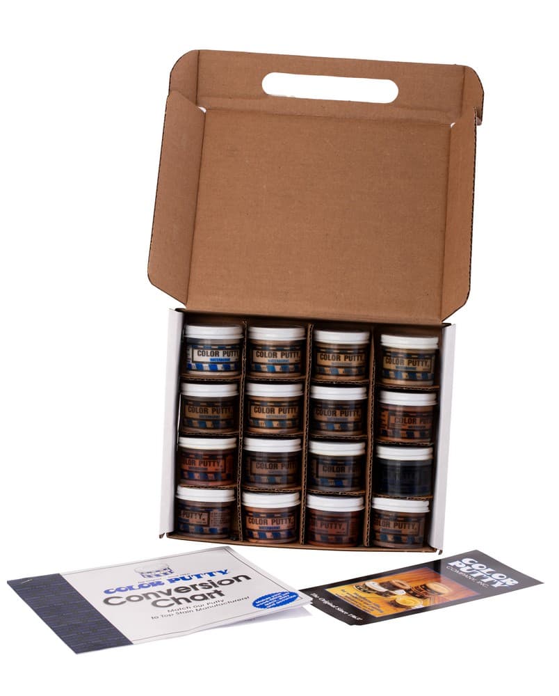 Color Putty Waterborne Wood Filler, 1 lb, 9716WB Blending Kit - Image 4