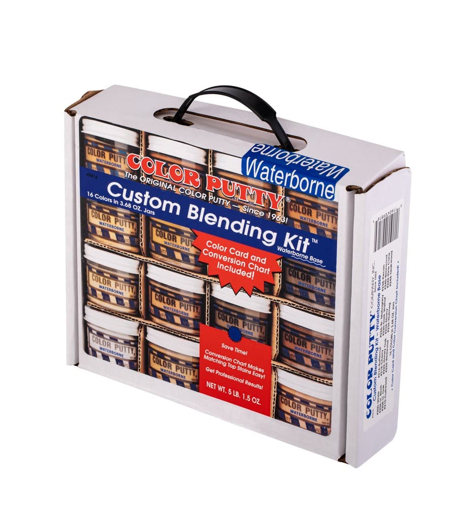 Color Putty Waterborne Wood Filler, 1 lb, 9716WB Blending Kit - Image 7