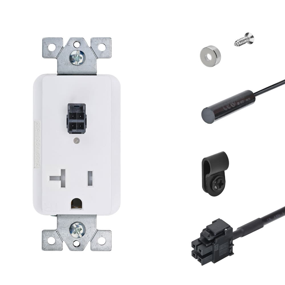 Docking Drawer 20 amp Safety Interlock Outlet for Appliance Garages with Magnetic Switch (Normally Closed) - Main Image