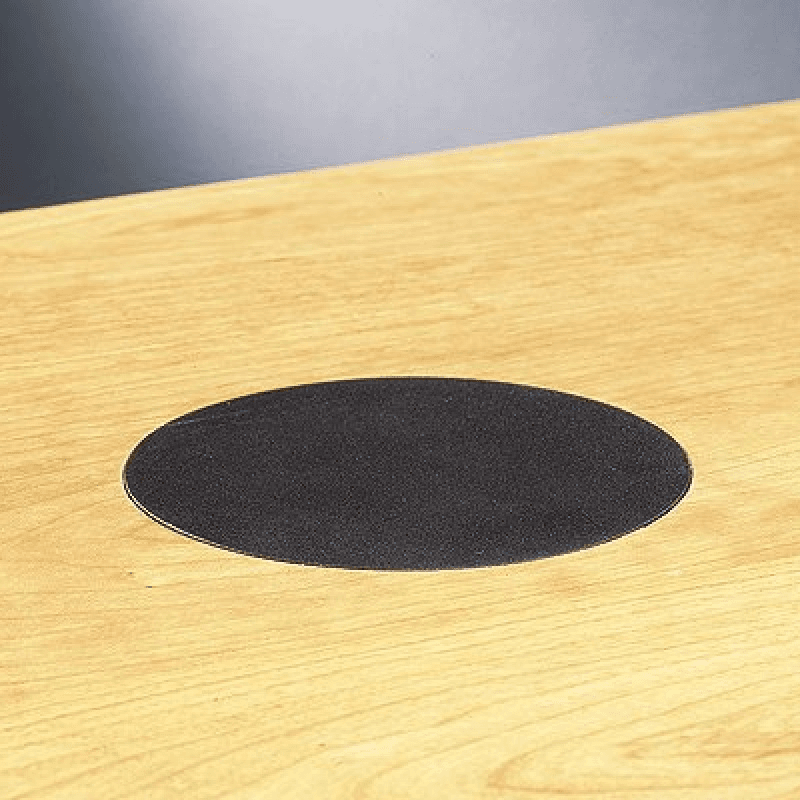 Satin Stainless Steel 5-1/4" Spring Loaded Power Grommet with Round Cap - Doug Mockett And Company Inc