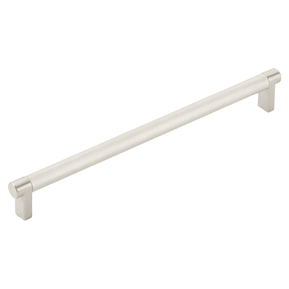 10" Select Rectangular Knurled Cabinet Pull, Satin Nickel/Satin Copper Main - Image