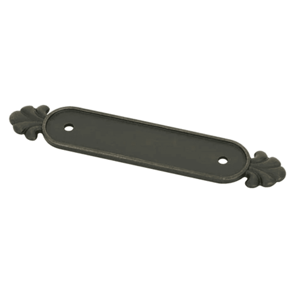 5-1/4" Tuscany Bronze Cabinet Backplate for Pull, Flat Black Bronze Main - Image