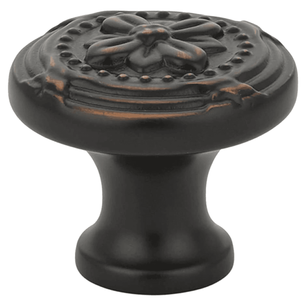 1-1/4" Ribbon/Reed Cabinet Knob, Polished Brass Main - Image