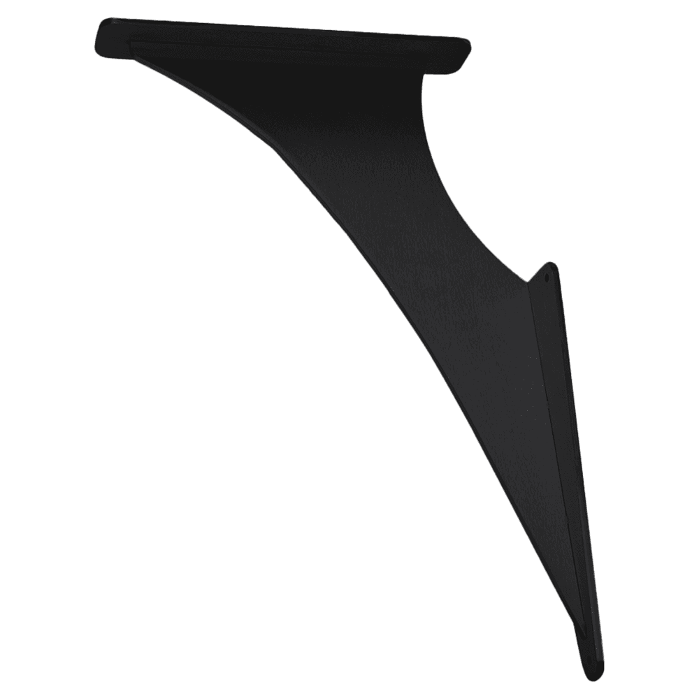 12" x 20" Alpine Bar Top Support, Black Finish Main - Image