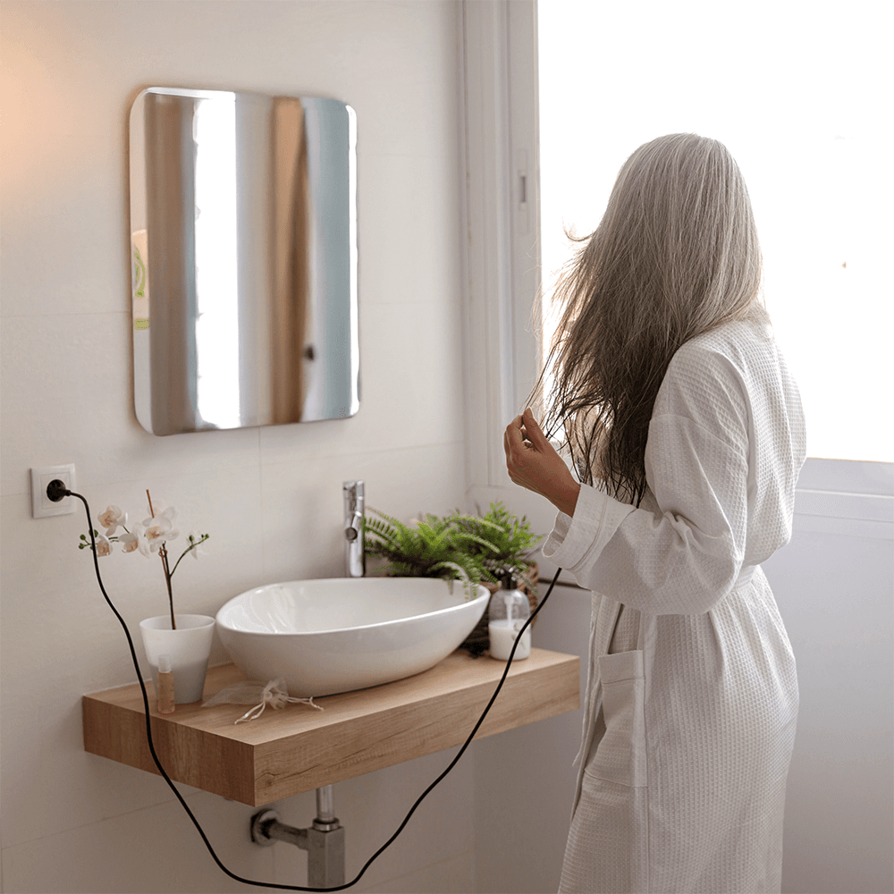 2-1/2" x 21" Capitol Floating Vanity Support Bracket, Flat Black Alt 5 - Image