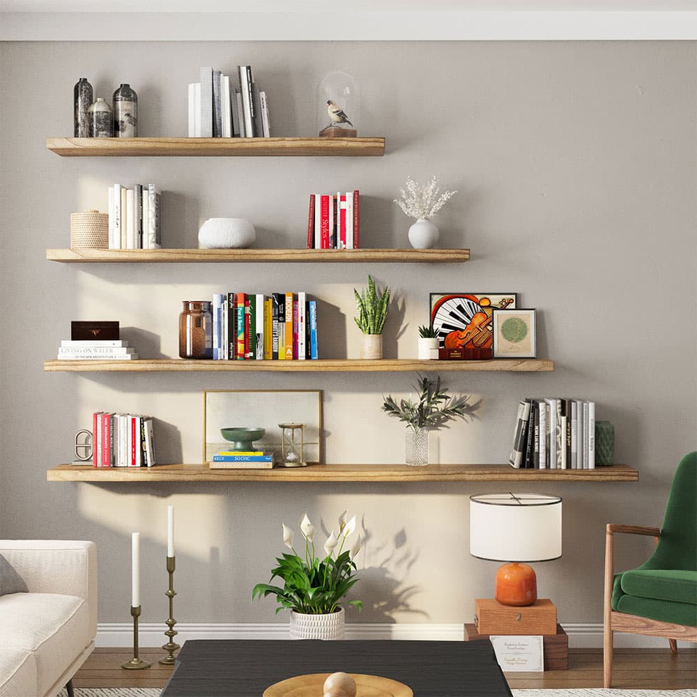 United Modular Floating Shelf Hardware 10" x 66" Application Image