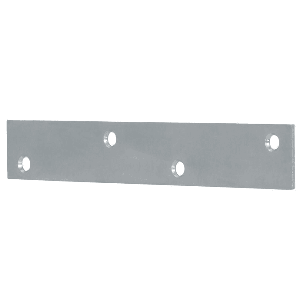 4" x 9/16" Heavy Gauge Steel Mending Plate, Zinc Plated - Main Image