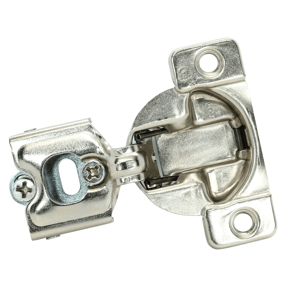 TEC 864 108˚ Opening Side-Mount Face Frame Hinge, 45mm Boring Pattern, Self-Closing, 1/4" Overlay, Screw-On - Main Image