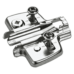 Cross Mounting Plate with Expanding Socket, Nickel-Plated, 1.5mm - Main Image