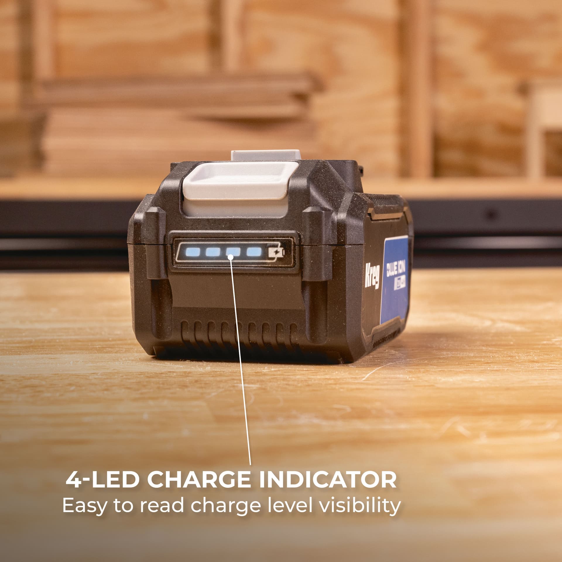 Kreg 20V Blue Ion 4.0 Ah Battery Pack - Image 4