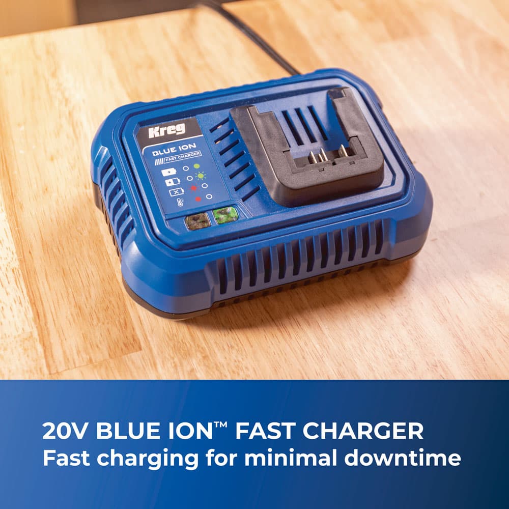 Kreg 20V Blue Ion Fast Charger - Image 2