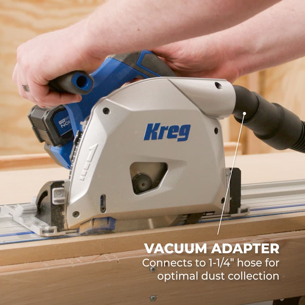 Kreg 20V Ionic Drive™ 6-1/2-in Plunge Cut Track Saw - Image 8