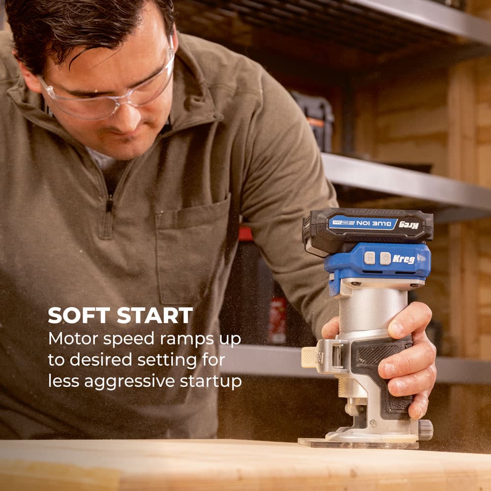 Kreg 20V Ionic Drive™ 1/4-in Trim Router - Image 6