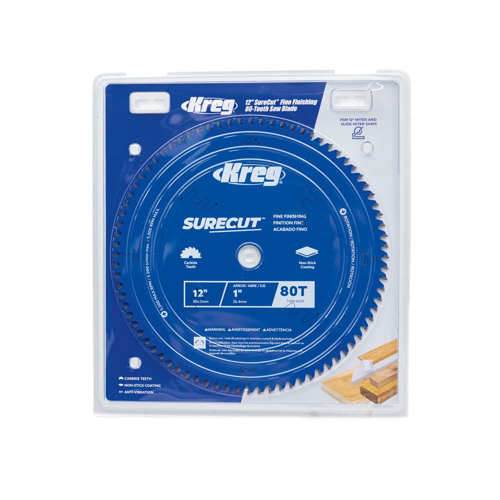 Kreg 12" SureCut™ Fine Finishing 80-Tooth Saw Blade - Image 2