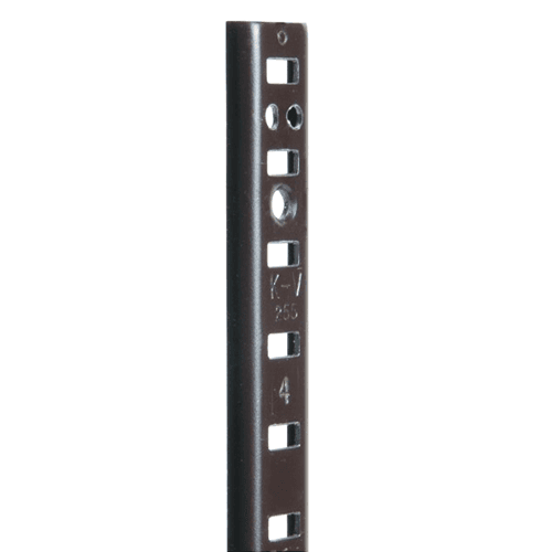 96" KV255 Heavy-Duty Aluminum Pilaster Standard, Brown Finish 50/Box - Knape And Vogt - Image 1