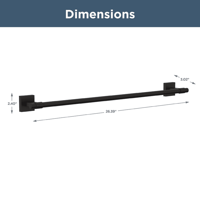 24" Maxted Towel Bar, Venetian Bronze Alt 1 - Image