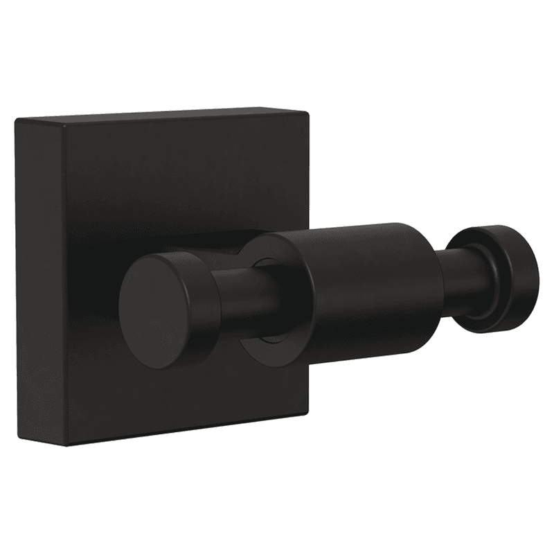 2-5/8" Maxted Double Towel Hook, Matte Black Main - Image