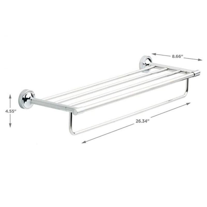 Voisin 24" Towel Shelf in Polished Chrome finish by Liberty Hardware (Avante)
