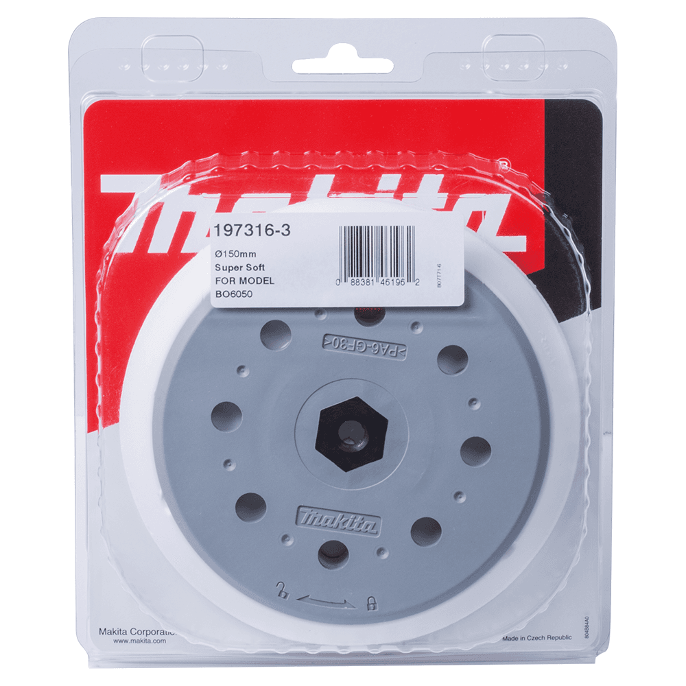 6" Hook/Loop Round Super Soft Sanding Backing Pad Alt 4 - Image