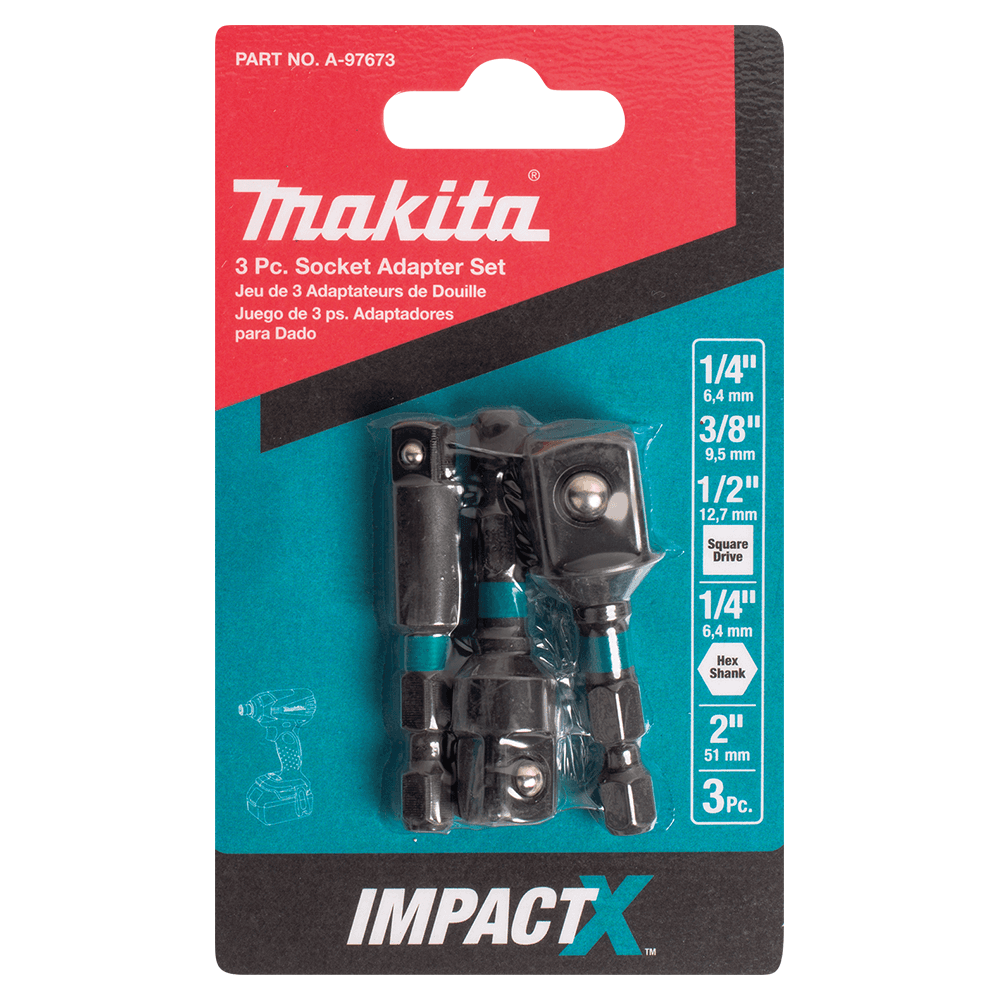 2" 3-Piece ImpactX Socket Adapter Set Alt 1 - Image
