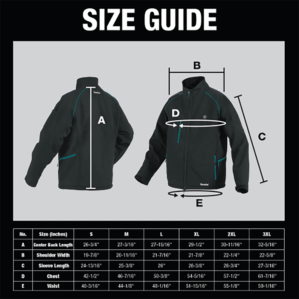 18V LXT Lithium‑Ion 3XL Cordless Heated Jacket, Black Alt 15 - Image