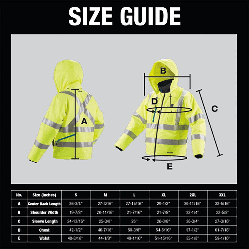 18V LXT Lithium‑Ion 2XL Cordless High Visibility Heated Jacket Alt 9 - Image