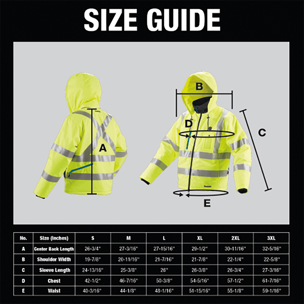 18V LXT Lithium‑Ion L-Size Cordless High Visibility Heated Jacket Alt 9 - Image