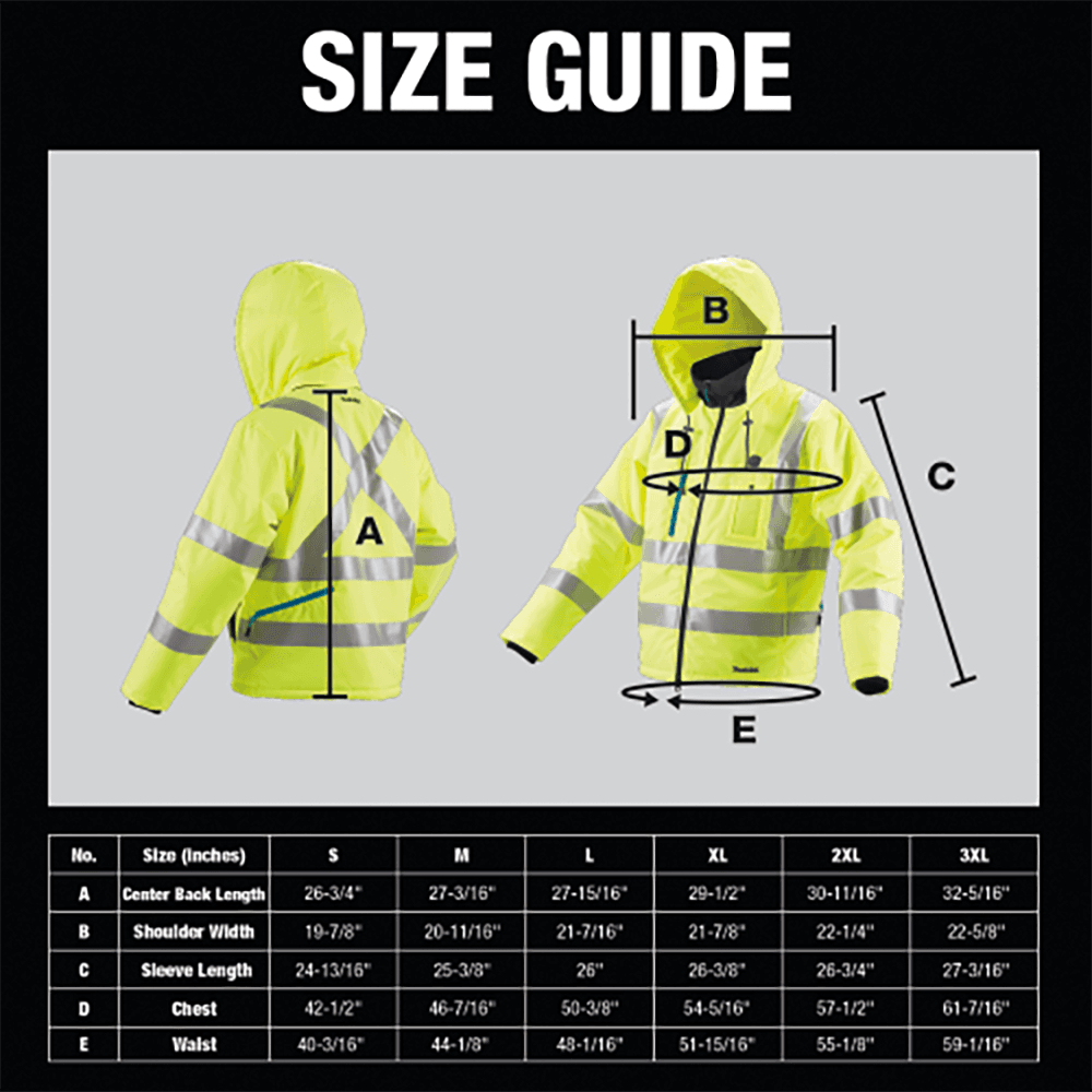 18V LXT Lithium‑Ion XL Cordless High Visibility Heated Jacket Alt 9 - Image