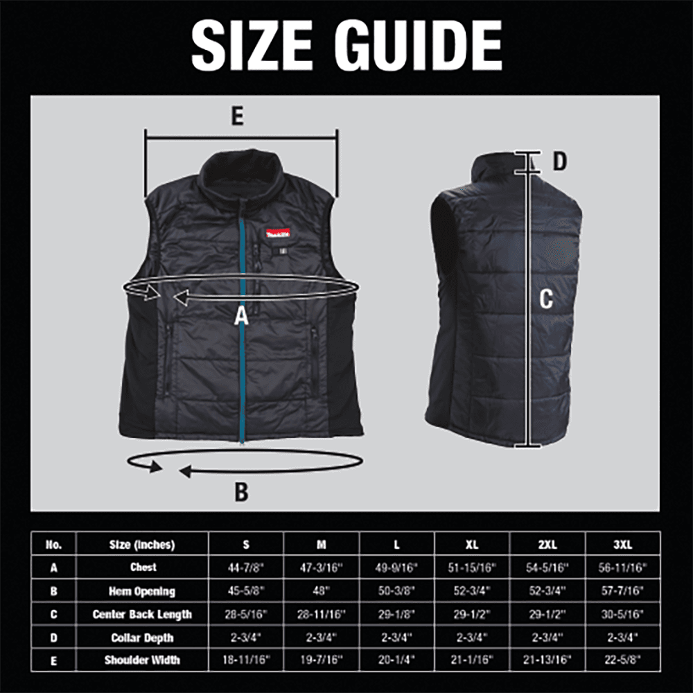 18V LXT Lithium‑Ion 3XL Cordless Heated Vest, Vest Only, Black Alt 15 - Image
